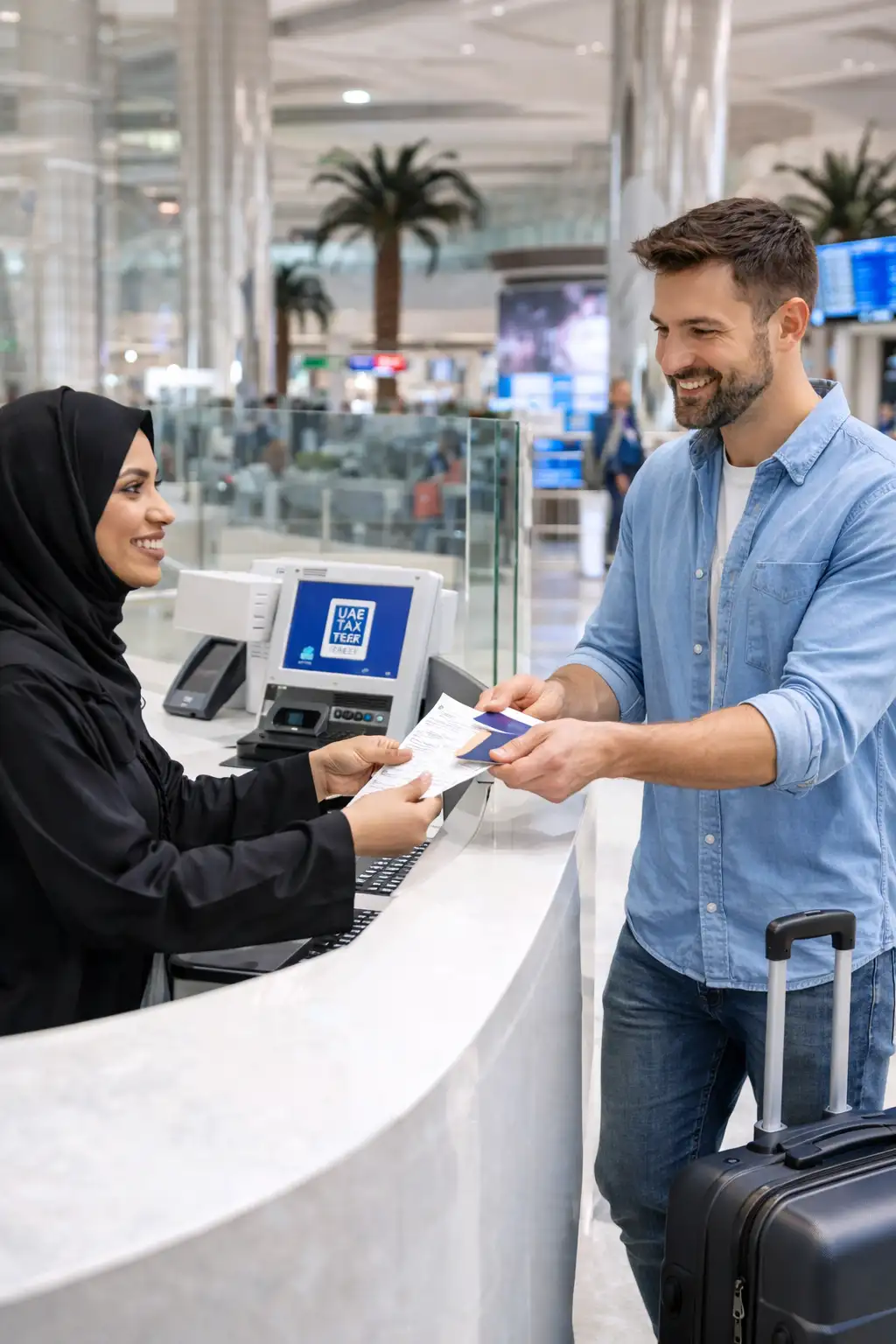 how to claim vat at dubai airport